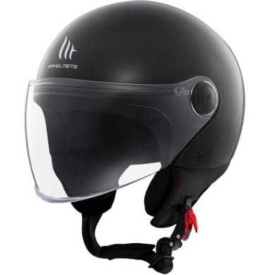 CASCO MT HELMETS JET STREET S SOLID A1 NEGRO BRILLO