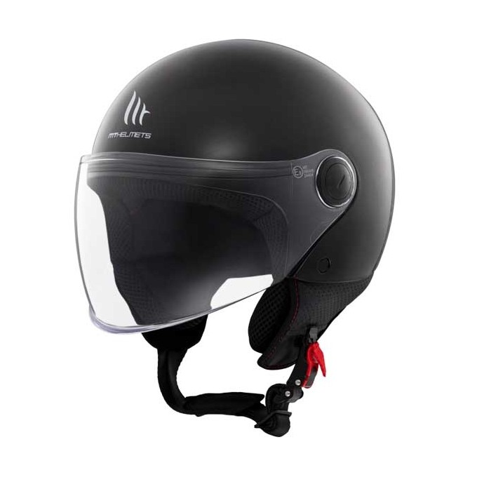 CASCO MT HELMETS JET STREET S SOLID A1 NEGRO BRILLO