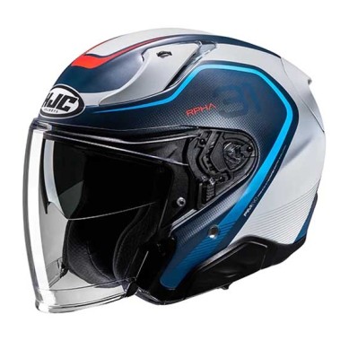 CASCO JET HJC RPHA 31 KOUV AZUL / ROJO