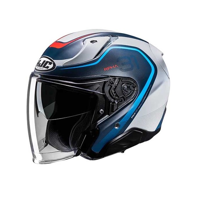 CASCO JET HJC RPHA 31 KOUV AZUL / ROJO