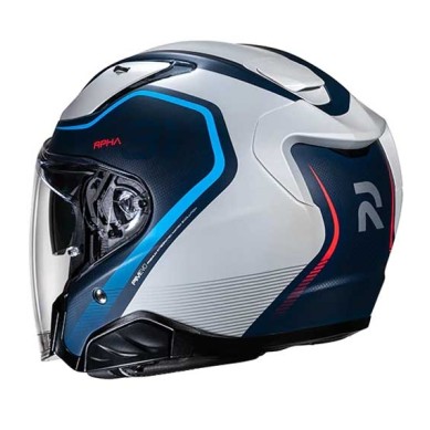 CASCO JET HJC RPHA 31 KOUV AZUL / ROJO