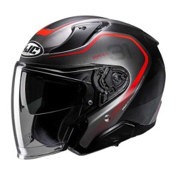 CASCO JET HJC RPHA 31 KOUV NEGRO / ROJO