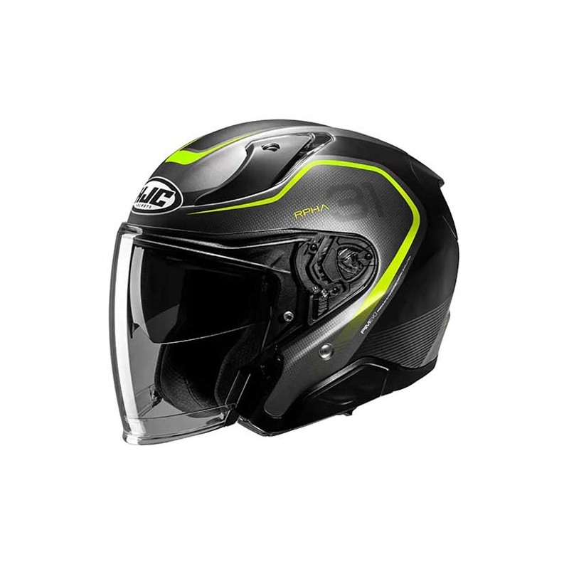 CASCO JET HJC RPHA 31 KOUV NEGRO / VERDE
