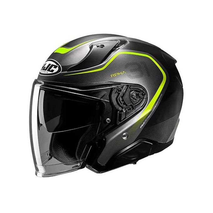 CASCO JET HJC RPHA 31 KOUV NEGRO / VERDE
