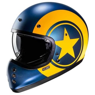 CASCO HJC V60 NYX AZUL / AMARILLO