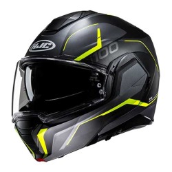 CASCO MODULAR  HJC I100 LORIX AZUL / NEGRO / PLATA