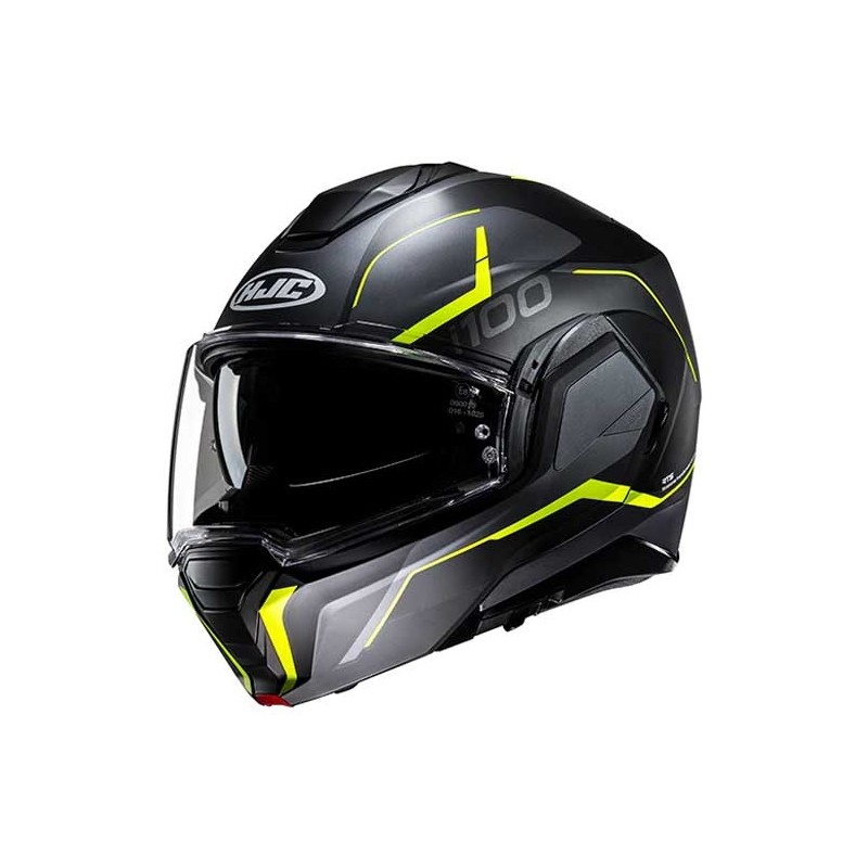 CASCO MODULAR  HJC I100 LORIX AZUL / NEGRO / PLATA