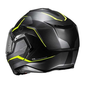CASCO MODULAR  HJC I100 LORIX AZUL / NEGRO / PLATA