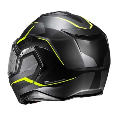 CASCO MODULAR  HJC I100 LORIX AZUL / NEGRO / PLATA