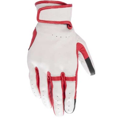 GUANTES ALPINESTARS DYNO LEATHER ECRU RUBY RED