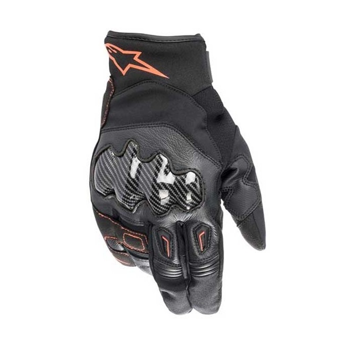 GUANTES ALPINESTARS SMX-1 DRYSTAR BLACK RED FLUO