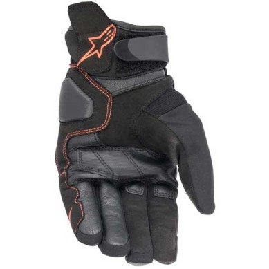 GUANTES ALPINESTARS SMX-1 DRYSTAR BLACK RED FLUO