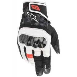 GUANTES ALPINESTARS SMX Z DRYSTAR BLACK WHITE RED FLUO