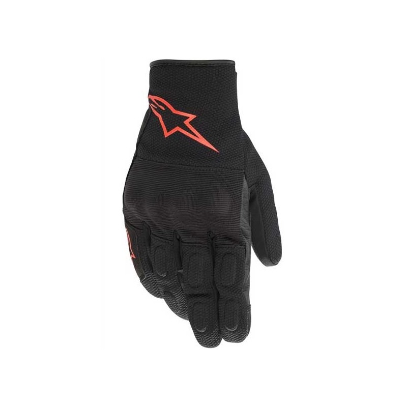GUANTES ALPINESTARS S MAX DRYSTAR BLACK RED FLUO