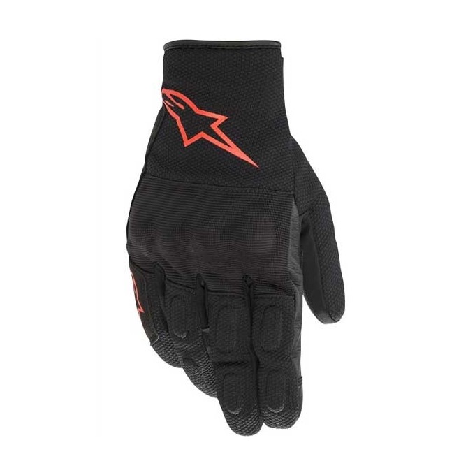 GUANTES ALPINESTARS S MAX DRYSTAR BLACK RED FLUO