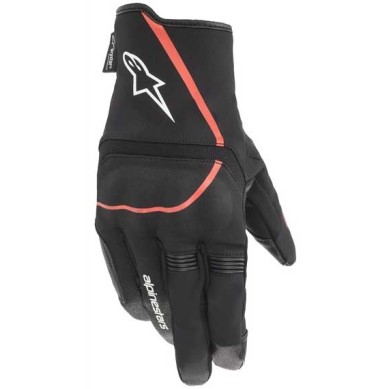 GUANTES ALPINESTARS SYNCRO V2 DRYSTAR NEGRO / ROJO FLÚOR