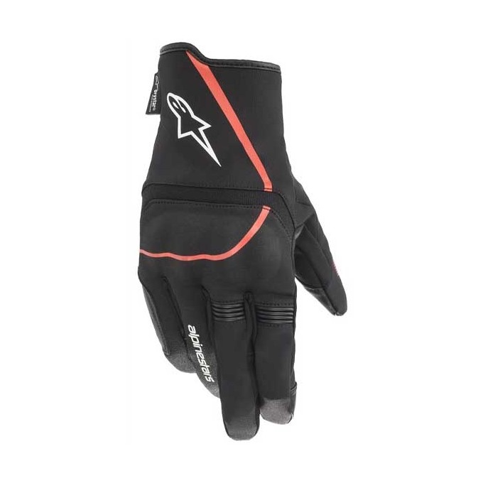 GUANTES ALPINESTARS SYNCRO V2 DRYSTAR NEGRO / ROJO FLÚOR