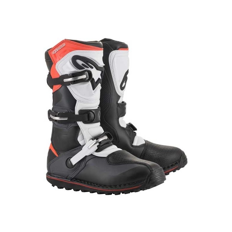 BOTAS ALPINESTARS TECH T BLACK GRAY RED FLUO