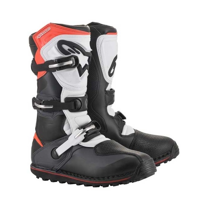 BOTAS ALPINESTARS TECH T BLACK GRAY RED FLUO