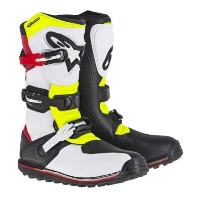 BOTAS ALPINESTARS TECH T WHITE RED YELLOW FLUO BLACK