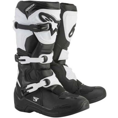 BOTAS ALPINESTARS TECH 3 BLACK WHITE