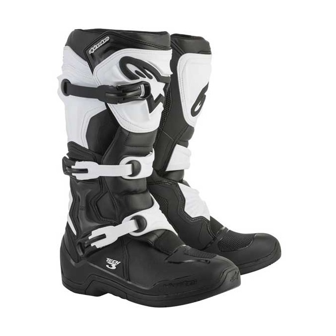 BOTAS ALPINESTARS TECH 3 BLACK WHITE