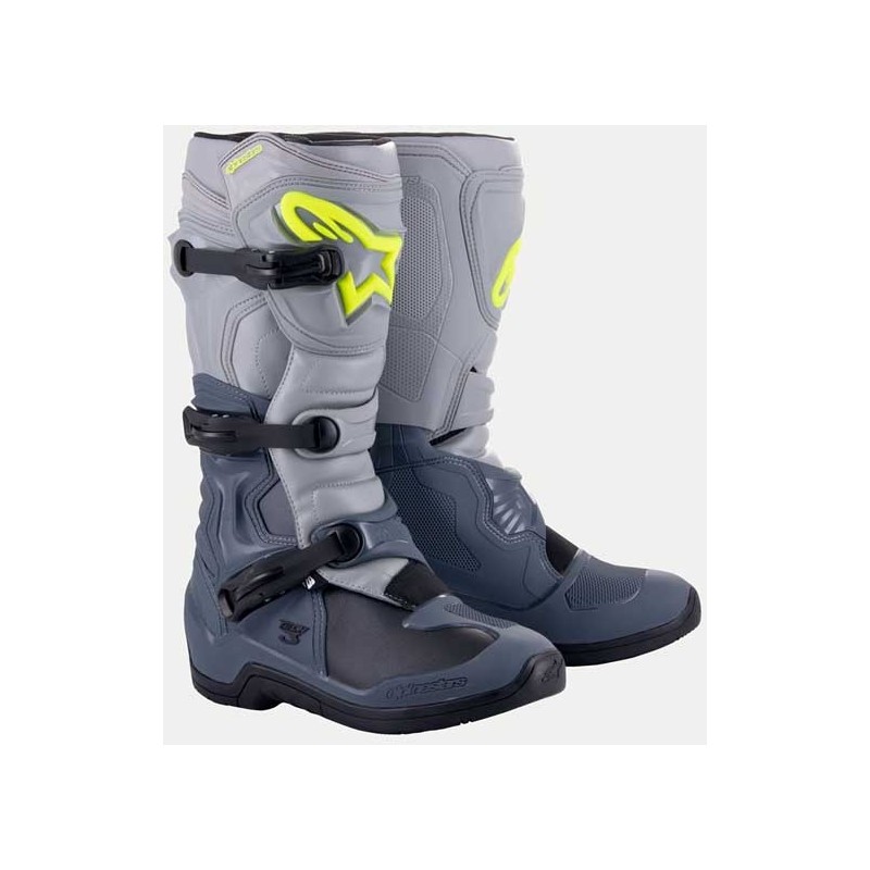 BOTAS ALPINESTARS TECH 3 DARK GRAY LIGHT GRAY BLACK