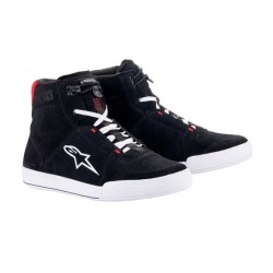 BOTAS ALPINESTARS CHROME BLACK WHITE BRIGHT RED