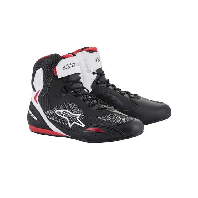 BOTAS ALPINESTARS FASTER-3 RIDEKNIT NEGRO / BLANCO / ROJO
