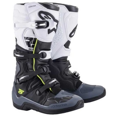 BOTAS ALPINESTARS TECH 5 NEGRO / GRIS / BLANCO