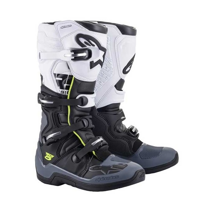 BOTAS ALPINESTARS TECH 5 NEGRO / GRIS / BLANCO