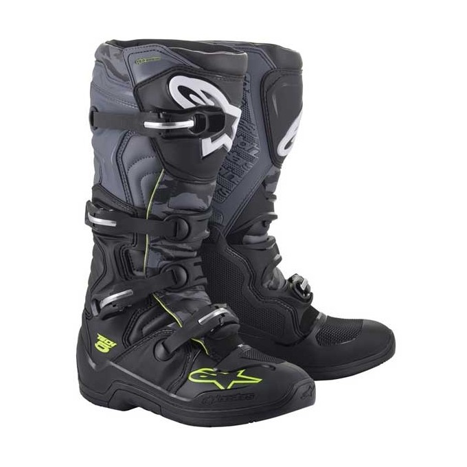 BOTAS ALPINESTARS TECH 5 NEGRO / GRIS / AMARILLO FLUOR