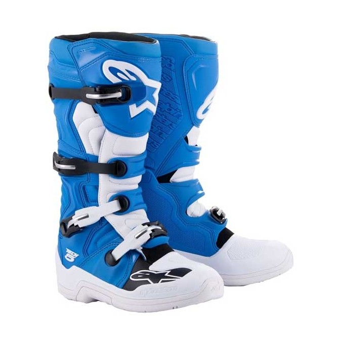 BOTAS ALPINESTARS TECH 5 NARANJA AZUL / BLANCO
