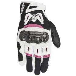 GUANTES ALPINESTARS STELLA SMX-2 AIR CARBON V2 NEGRO / BLANCO / FUCSIA	