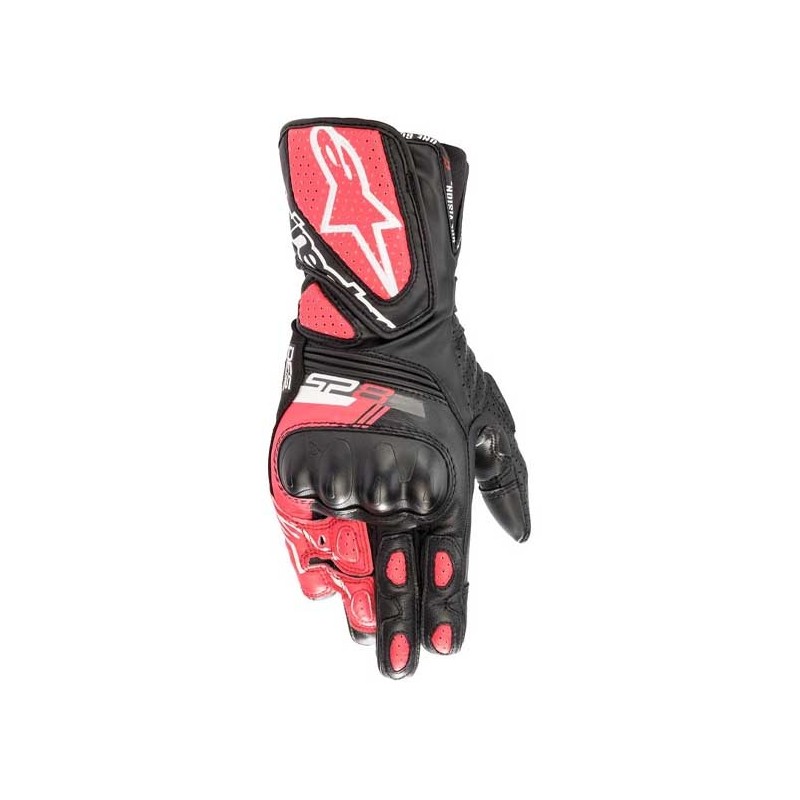 GUANTES ALPINESTARS STELLA SP-8 V3 NEGRO / BLANCO / ROSA