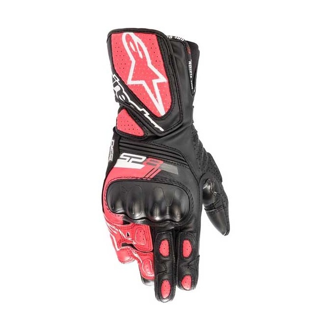 GUANTES ALPINESTARS STELLA SP-8 V3 NEGRO / BLANCO / ROSA