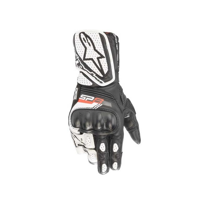 GUANTES ALPINESTARS STELLA SP-8 V3 NEGRO / BLANCO