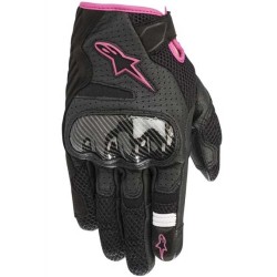 GUANTES ALPINESTARS STELLA SMX-1 AIR V2 NEGRO / FUCSIA