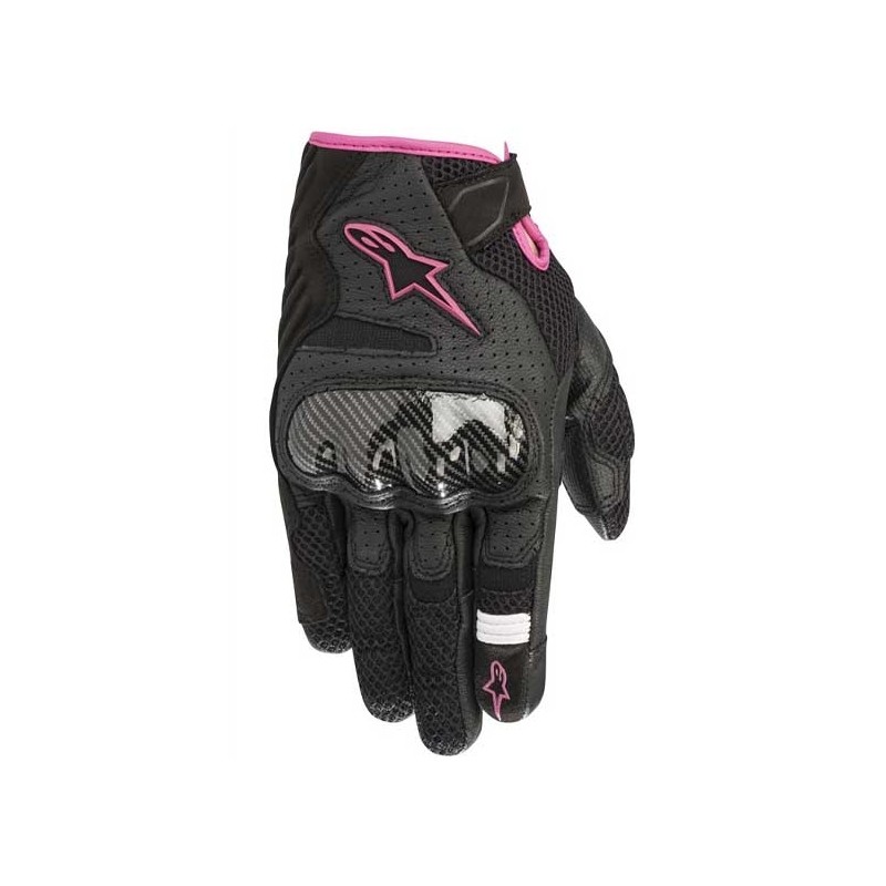 GUANTES ALPINESTARS STELLA SMX-1 AIR V2 NEGRO / FUCSIA