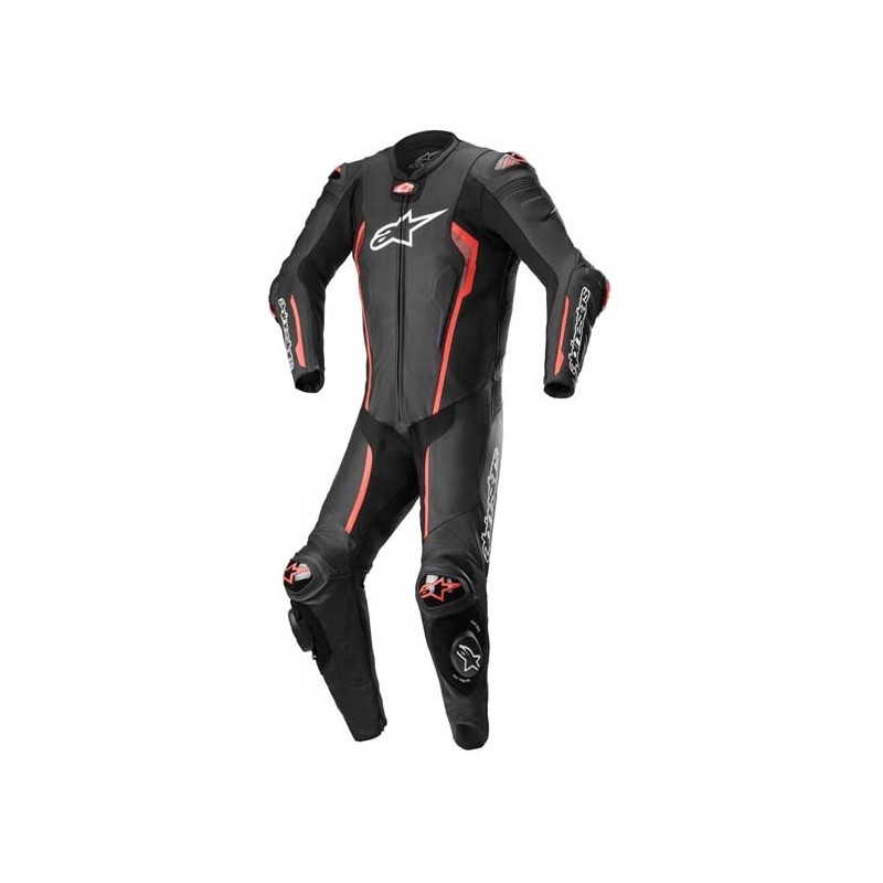MONO DE PIEL 1 PIEZA HOMBRE ALPINESTARS MISSILE V2 NEGRO / ROJO