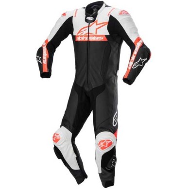 MONO DE PIEL 1 PIEZA HOMBRE ALPINESTARS MISSILE V2 WARD NEGRO / BLANCO / ROJO