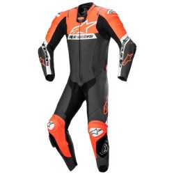 MONO DE PIEL 1 PIEZA HOMBRE ALPINESTARS MISSILE V2 WARD NEGRO / BLANCO / ROJO FLUOR