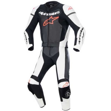 MONO DE PIEL 2 PIEZAS ALPINESTARS GP FORCE LURV NEGRO / BLANCO / ROJO