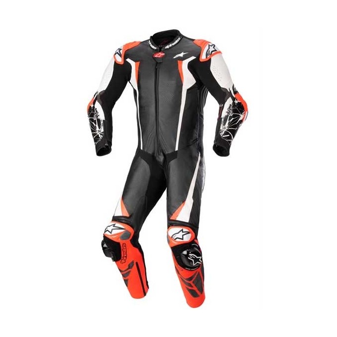 MONO DE PIEL 1 PIEZA HOMBRE ALPINESTARS RACING ABSOLUTE V2 NEGRO / BLANCO / ROJO