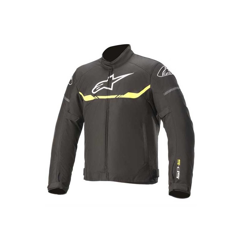 CHAQUETA ALPINESTARS T-SP S WATERPROOF NEGRA / AMARILLO FLUOR