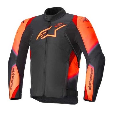 CHAQUETA ALPINESTARS T-SP 1 V2 WATERPROOF NEGRO / ROJO FLUOR