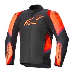 CHAQUETA ALPINESTARS T-SP 1 V2 WATERPROOF NEGRO / ROJO FLUOR