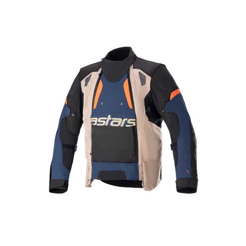 CHAQUETA ALPINESTARS HALO DRYSTAR AZUL / CAQUI / NARANJA