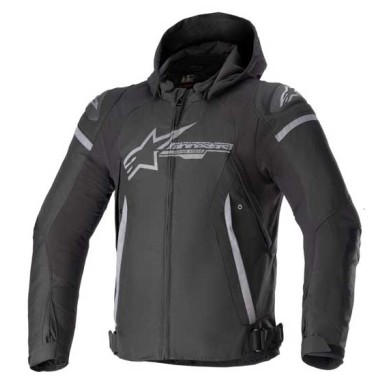 CHAQUETA ALPINESTARS ZACA WATERPROOF NEGRA / GRIS