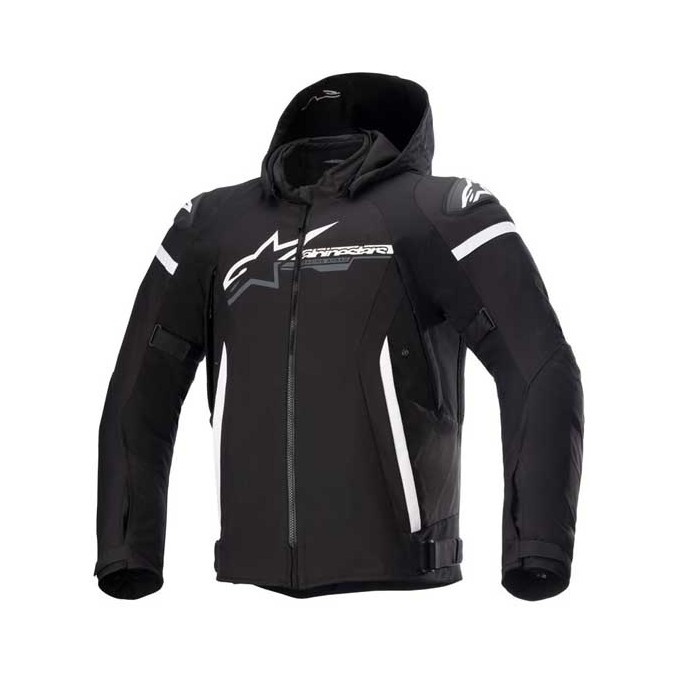 CHAQUETA ALPINESTARS ZACA WATERPROOF NEGRA / BLANCA